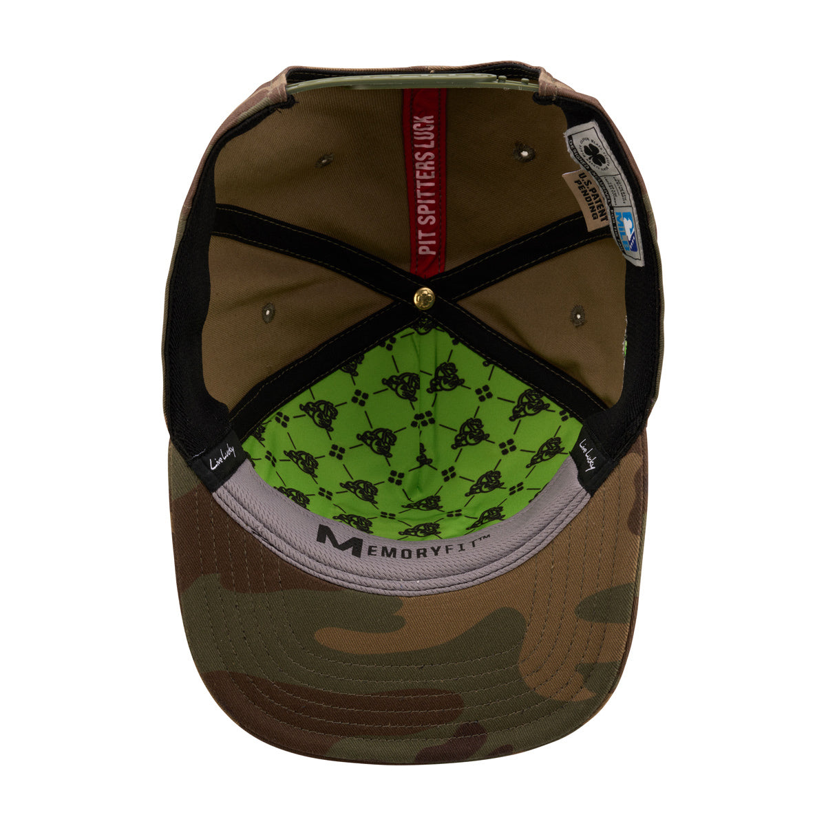 Black Clover Bats Camo/Flag Snapback Cap