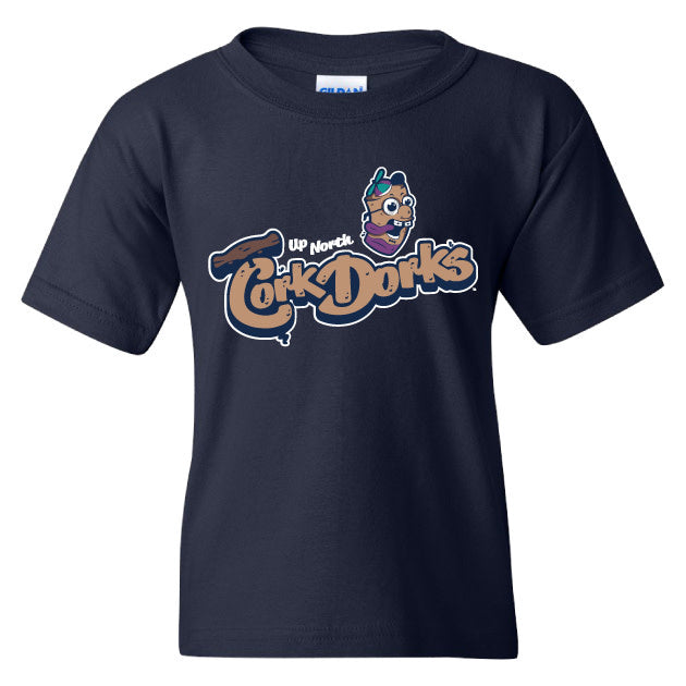 Youth Cork Dorks Primary Logo Navy Tee