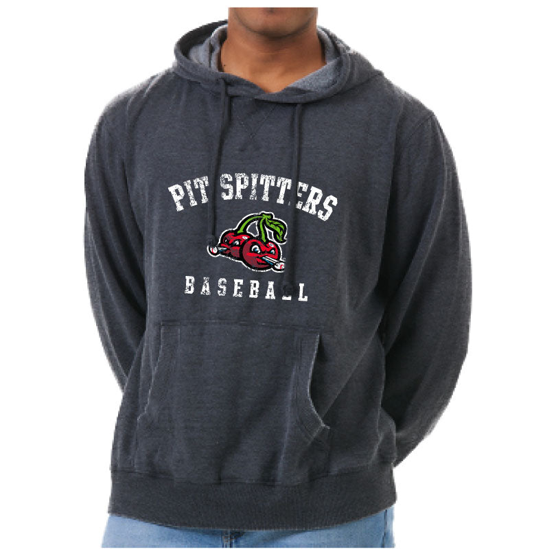 Arched Text/Logo Vintage Hoodie