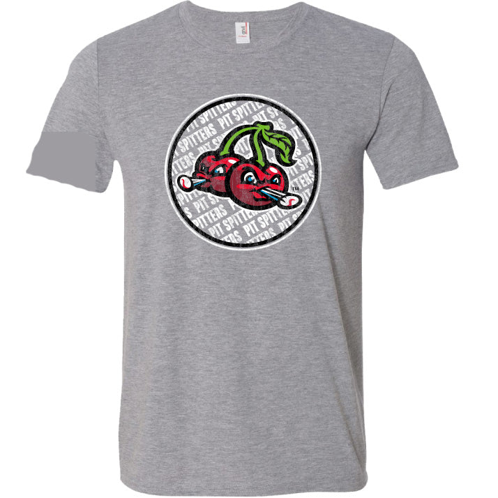 Cherries Distressed Circle Triblend Tee