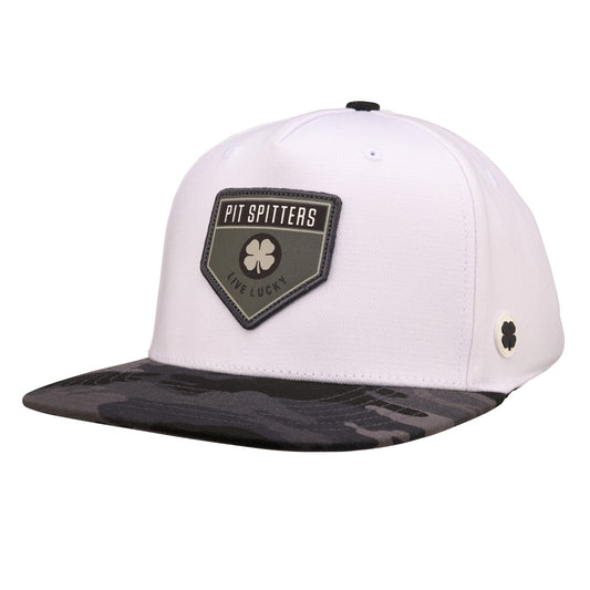 Black Clover White/Camo Snapback Cap