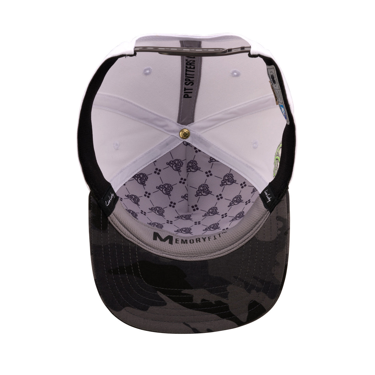 Black Clover White/Camo Snapback Cap