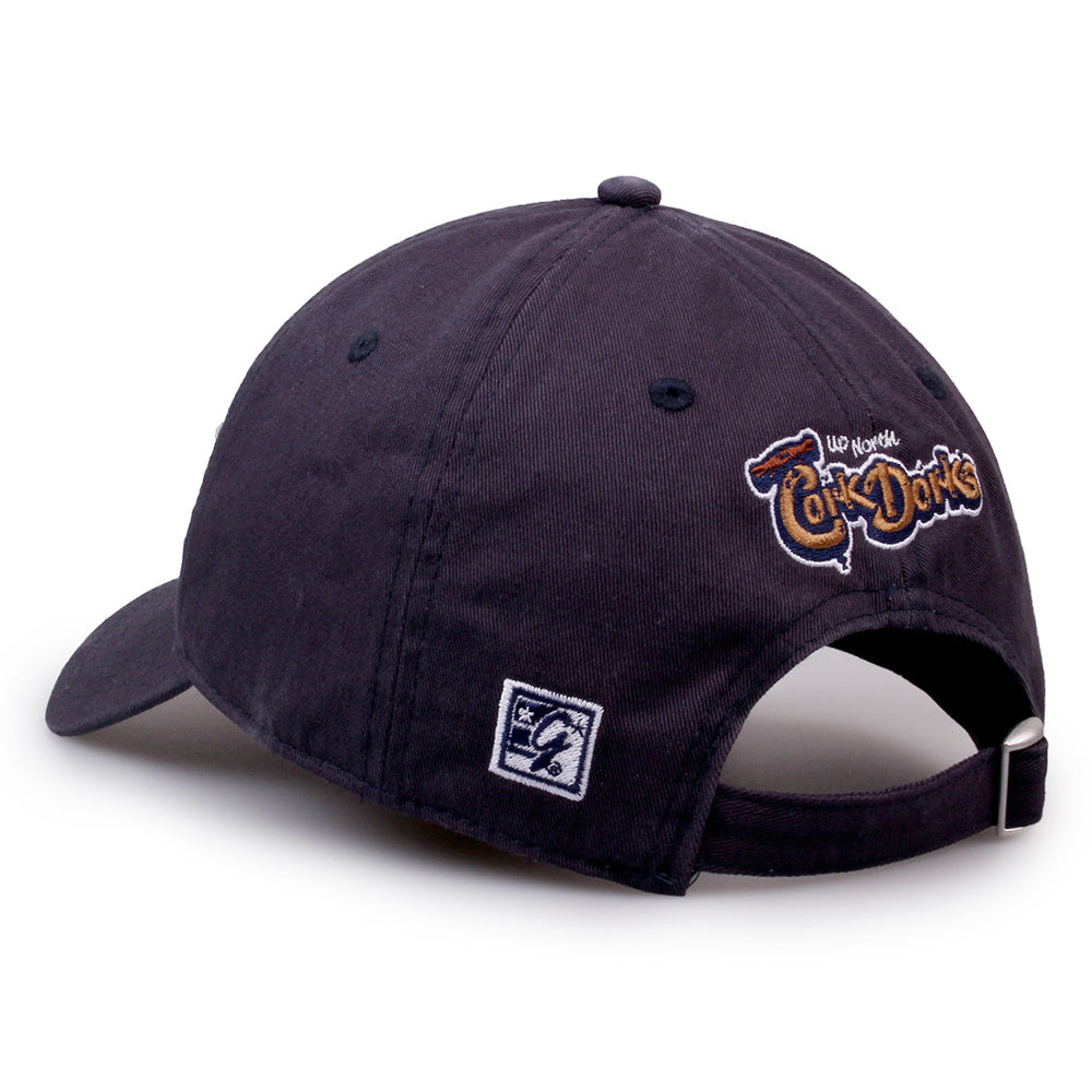 Cork Dorks Navy Relaxed Garment-Washed Cap