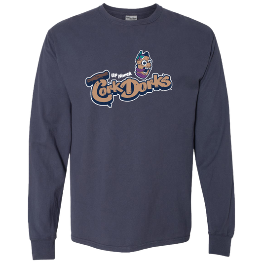 Cork Dorks Primary Logo Slate Long-Sleeve Tee