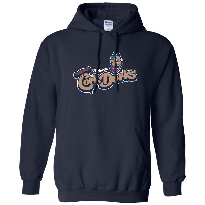 Cork Dorks Primary Logo Navy Hood