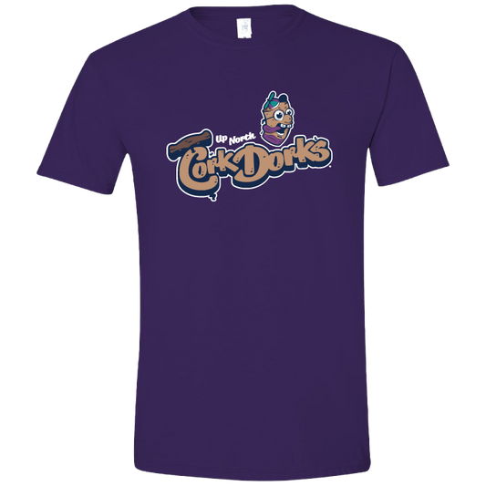 Cork Dorks Primary Logo Purple Tee