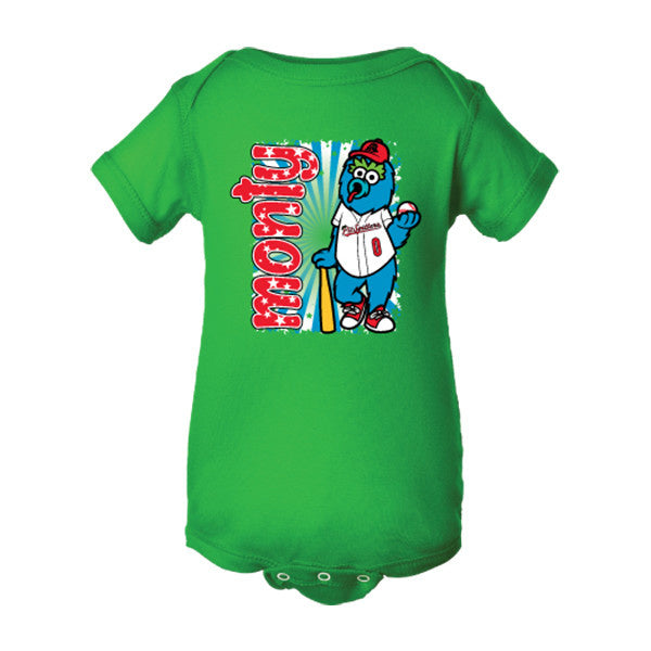 Infant Monty Mascot Green Onesie