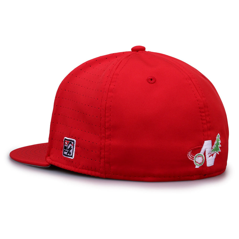 1110 On-Field Red Road Cap – Traverse City Pit Spitters Pit Shop