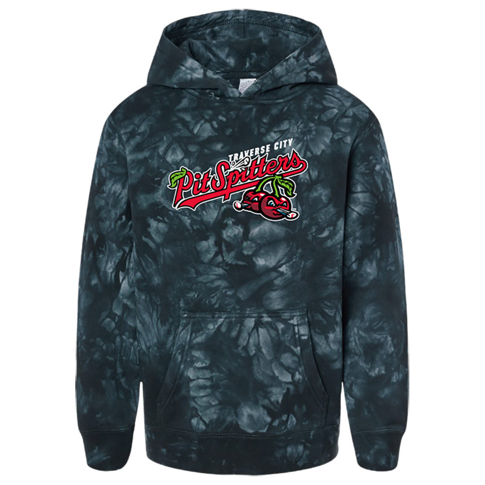 Youth Primary Logo Tie-Dye Black Hood