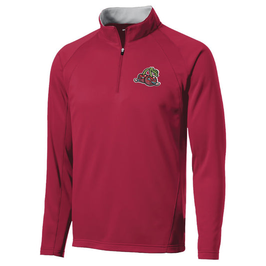 Sport-Tek Midweight Red/Silver 1/4 Zip